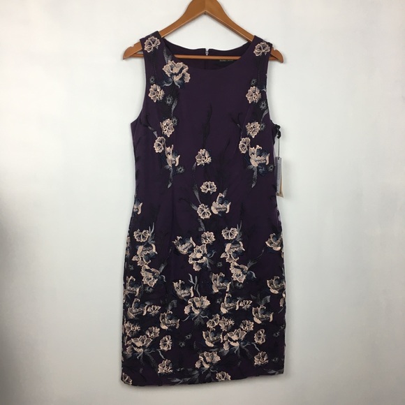 Ivanka Trump Purple Embroidered Dress - Picture 2 of 4